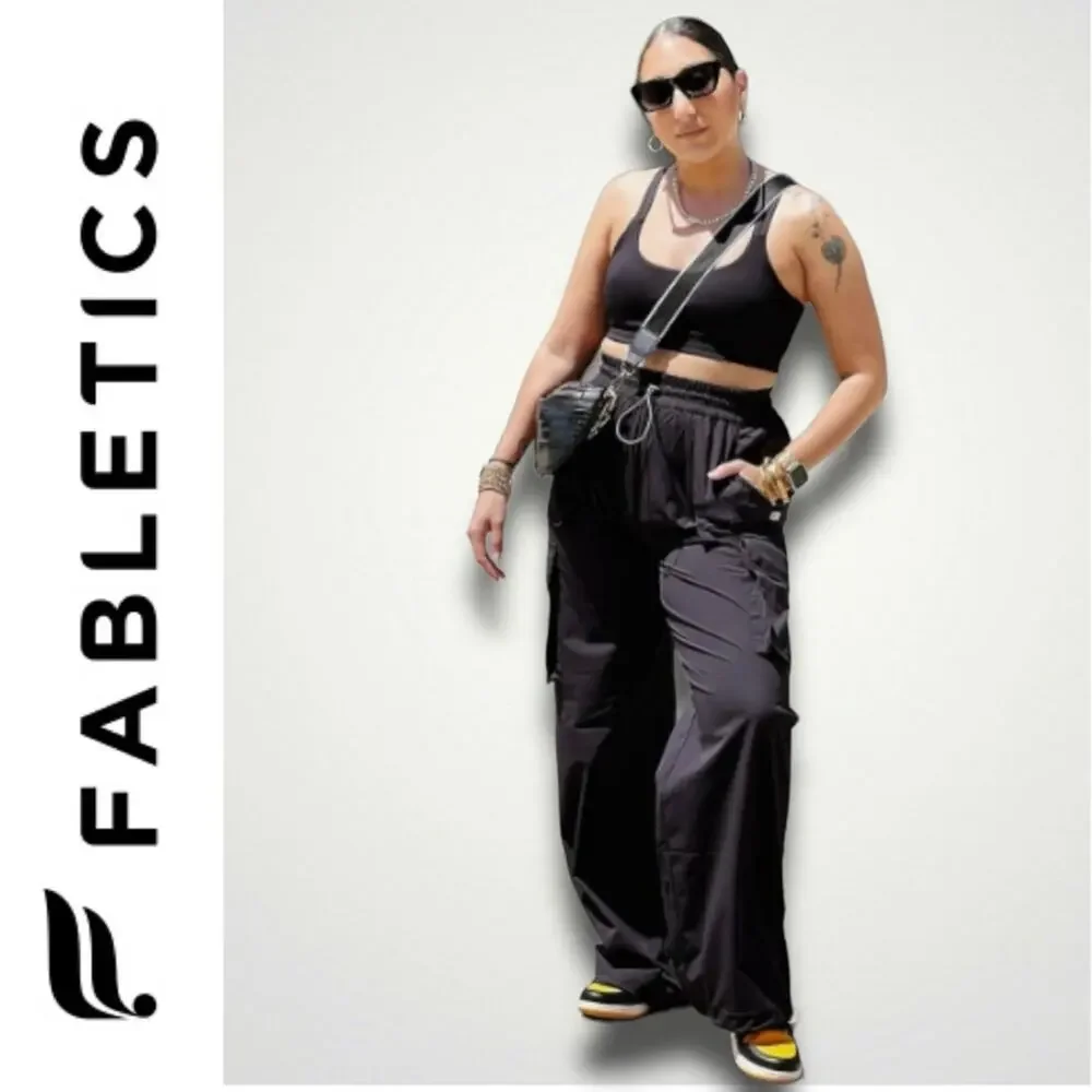 Fabletics NWT Heights Cargo Pant Utility Black Drop in Active Edit - Picture 7 of 9